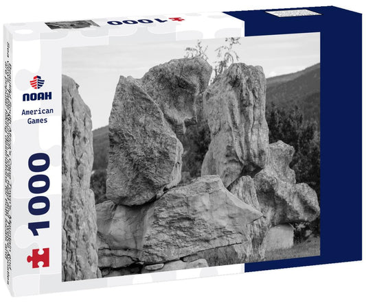 Noah Jigsaw Puzzle Beautiful South Africa's Cape Town's, Mountain and Sea views. Table Mountain, Lion's head and Twelve Apostles are popular hiking destinations for both locals and tourists all year round in black white 1000 pieces