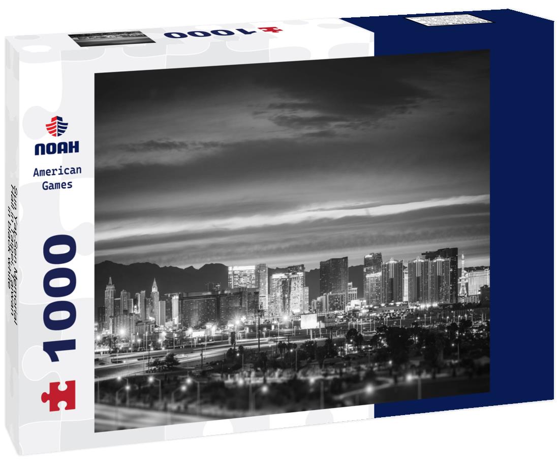 Noah Jigsaw Puzzle Sun Yat-Sen Memorial Hall in Taipei, Taiwan in black white 1000 pieces