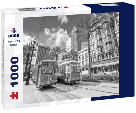 Noah Jigsaw Puzzle Athens, Georgia, USA downtown cityscape in black white 1000 pieces