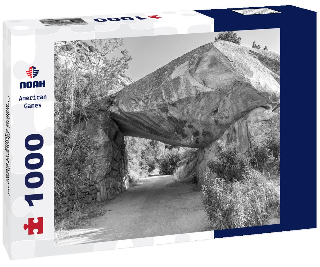 Noah Jigsaw Puzzle Frankfurt, Germany financial district skyline in black white 1000 pieces