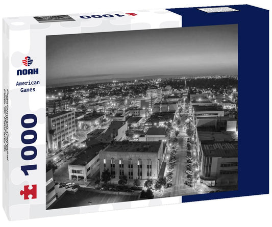 Noah Jigsaw Puzzle Peterborough Cathedral, the Cathedral of St. Peter St. Paul and St. Andrew in black white 1000 pieces