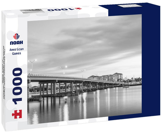 Noah Jigsaw Puzzle The Mississippi State Capitol Building in downtown Jackson in black white 1000 pieces