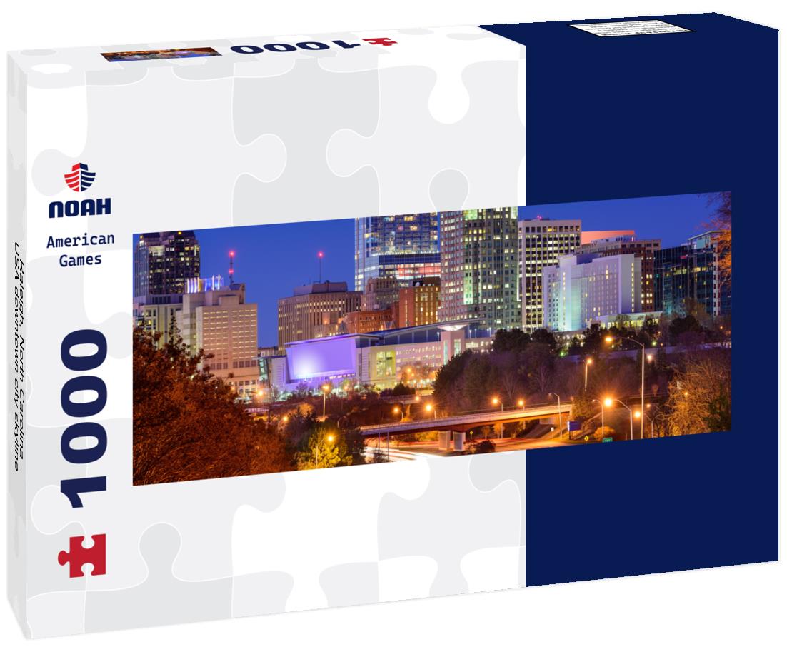 Noah Jigsaw Puzzle Raleigh, North Carolina, USA downtown city skyline panorama 1000 pieces