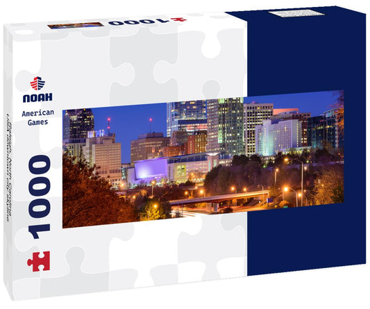 Noah Jigsaw Puzzle Raleigh, North Carolina, USA downtown city skyline panorama 1000 pieces