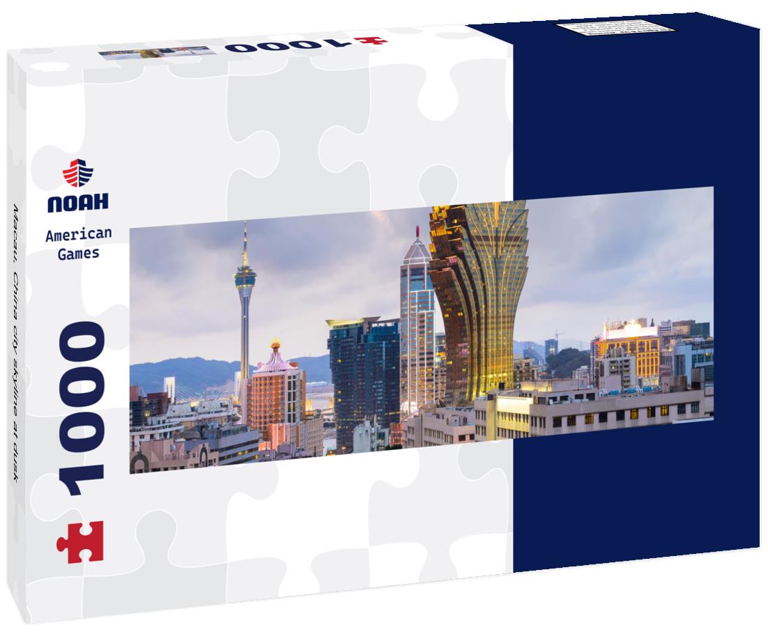 Noah Jigsaw Puzzle Macau, China city skyline at dusk panorama 1000 pieces