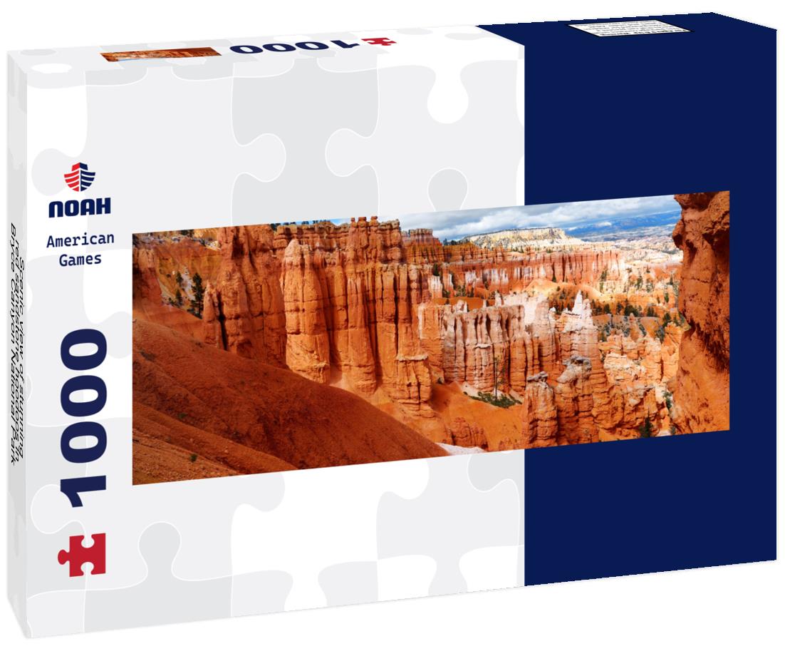 Noah Jigsaw Puzzle Scenic view of stunning red sandstone hoodoos in Bryce Canyon National Park in Utah, USA panorama 1000 pieces