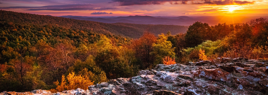 Noah Jigsaw Puzzle Autumn Dawn at Shenandoah National Park panorama 1000 pieces