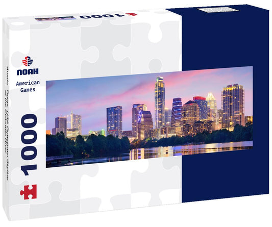 Noah Jigsaw Puzzle Austin, Texas, USA Downtown Skyline at the Colorado River panorama 1000 pieces