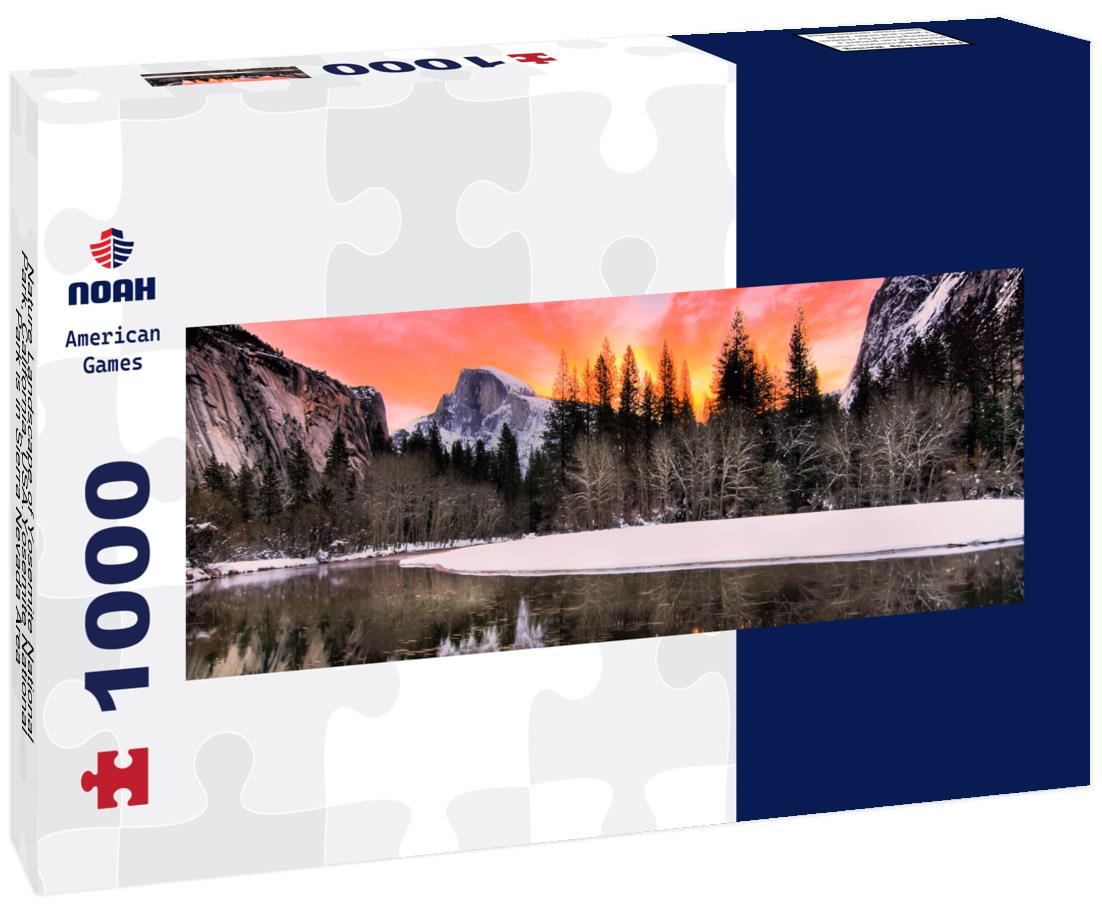 Noah Jigsaw Puzzle Nature Landscape of Yosemite National Park, California, USA.Yosemite National Park is in Sierra Nevada Area panorama 1000 pieces