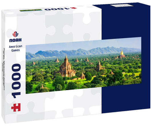 Noah Jigsaw Puzzle Bagan, Myanmar temples in the Archaeological Zone panorama 1000 pieces