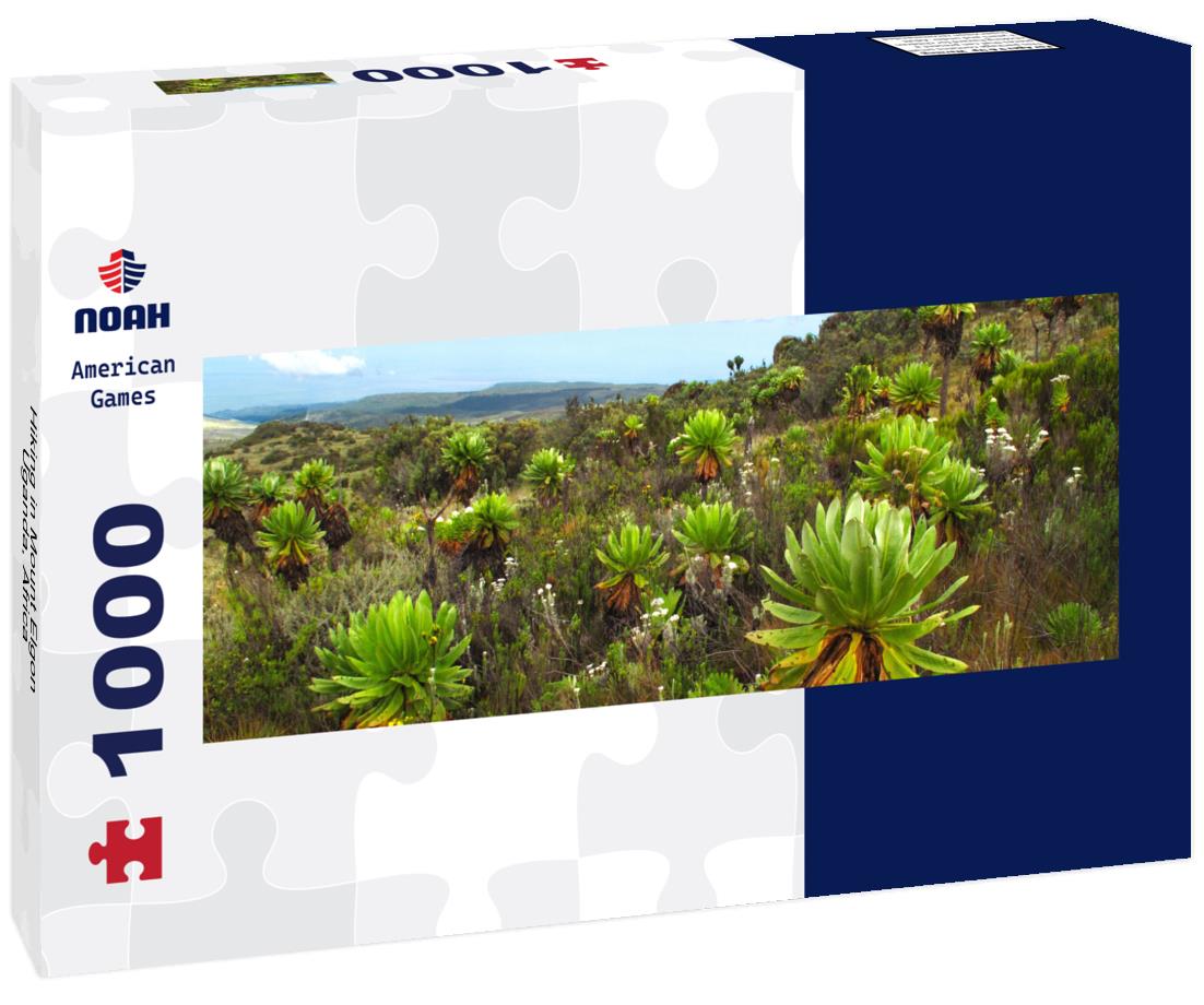 Noah Jigsaw Puzzle Hiking in Mount Elgon, Uganda, Africa panorama 1000 pieces