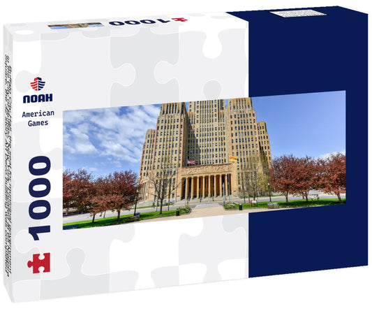 Noah Jigsaw Puzzle Buffalo City Hall, the seat for municipal government in the City of Buffalo, New York. Located at 65 Niagara Square, the 32 story Art Deco building was completed in 1931 by Dietel, Wade & Jones panorama 1000 pieces