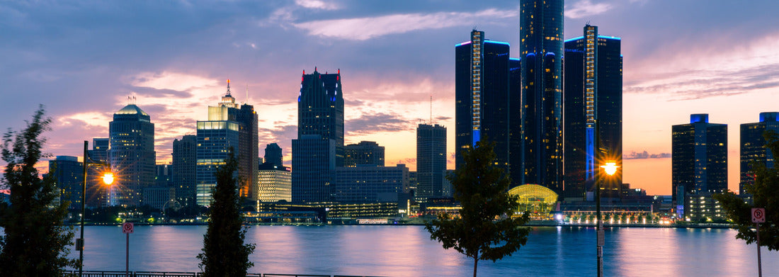 Noah Jigsaw Puzzle Detroit River Sunset panorama 1000 pieces