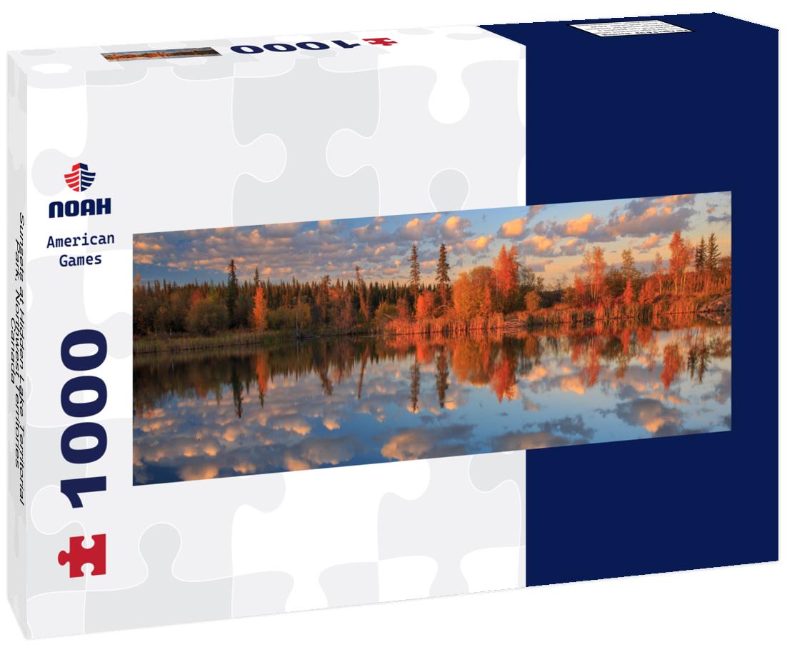 Noah Jigsaw Puzzle Sunsets at Hidden Lake Territorial Park, Northwest Territories, Canada panorama 1000 pieces