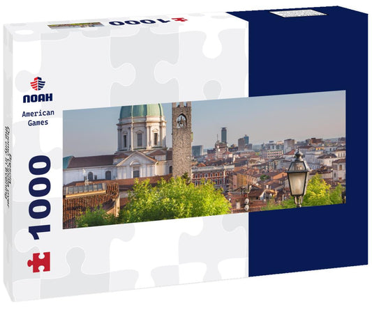 Noah Jigsaw Puzzle Brescia - Duomo Cupola over the city in evening light panorama 1000 pieces
