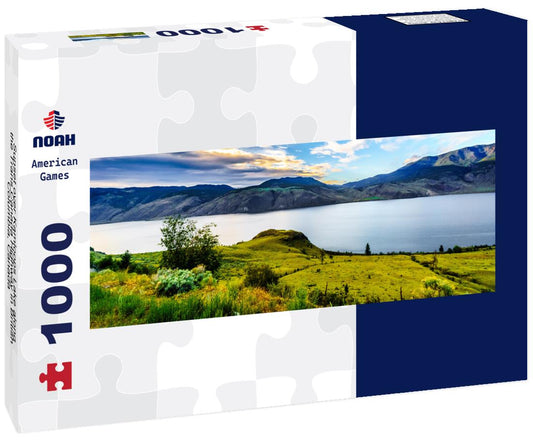 Noah Jigsaw Puzzle Sunset over Kamloops Lake along the Trans Canada Highway in British Columbia, Canada panorama 1000 pieces