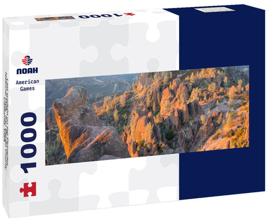 Noah Jigsaw Puzzle Last sunlight on the Pinnacles National Park. San Benito County, California, USA panorama 1000 pieces