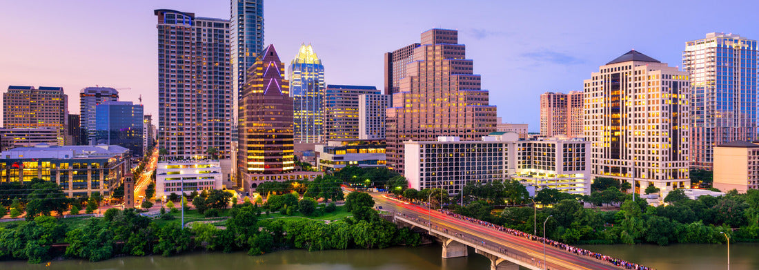 Noah Jigsaw Puzzle Austin, Texas, USA Downtown Skyline am Colorado River panorama 1000 pieces