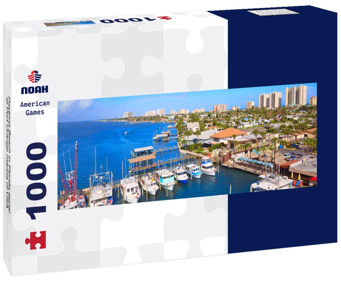 Noah Jigsaw Puzzle Daytona Beach in Florida aerial at Port Orange marina of USA panorama 1000 pieces