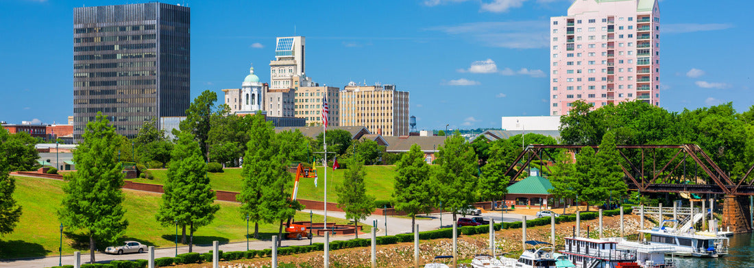 Noah Jigsaw Puzzle Augusta, Georgia, USA downtown skyline on the Savannah River panorama 1000 pieces