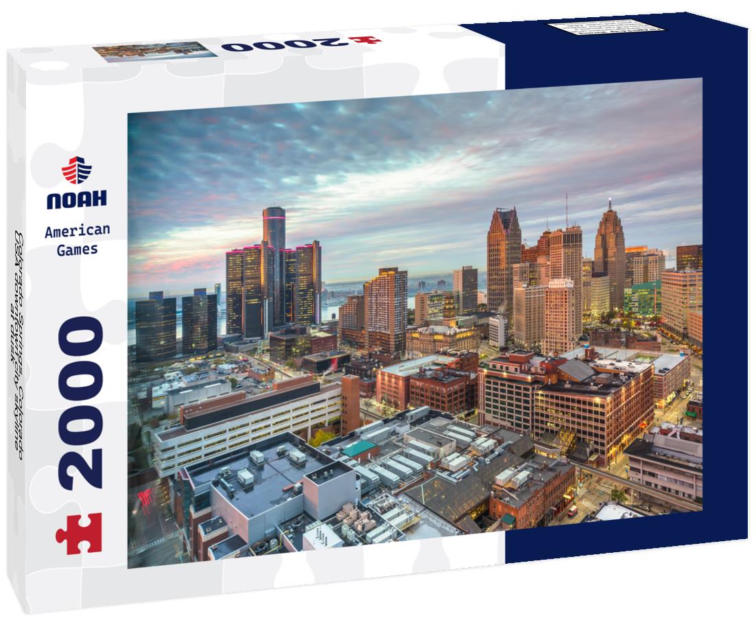 Noah Jigsaw Puzzle Colorado Springs, Colorado, USA downtown city skyline at dusk 2000 pieces