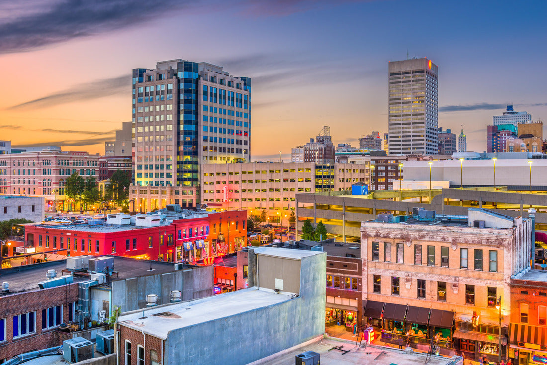 Noah Jigsaw Puzzle Memphis, Tennessee, USA city skyline over Beale Street at dusk 2000 pieces