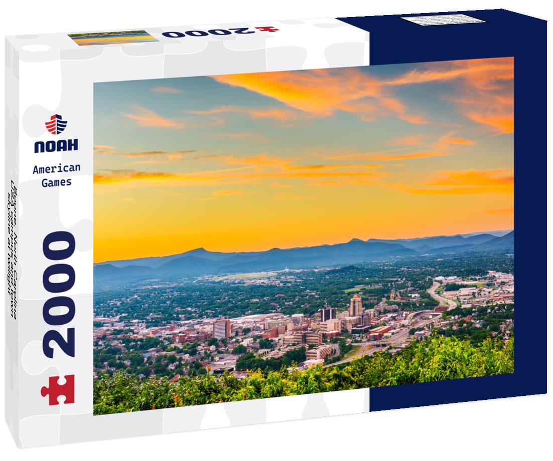 Noah Jigsaw Puzzle Boone, North Carolina, USA campus and town skyline at twilight 2000 pieces