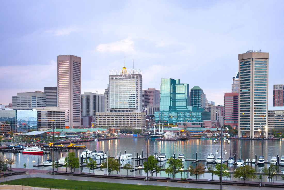 Noah Jigsaw Puzzle Downtown city skyline and Inner Harbor, Baltimore, Maryland, USA 2000 pieces