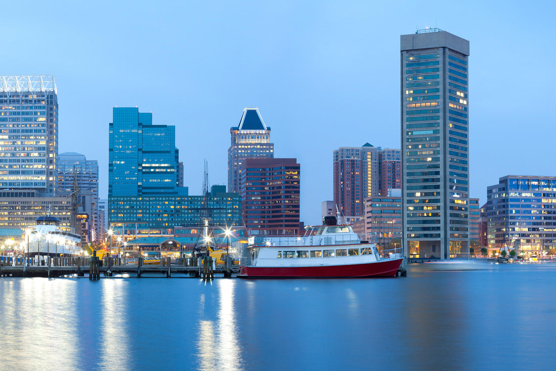 Noah Jigsaw Puzzle Downtown city skyline and Inner Harbor, Baltimore, Maryland, USA 2000 pieces