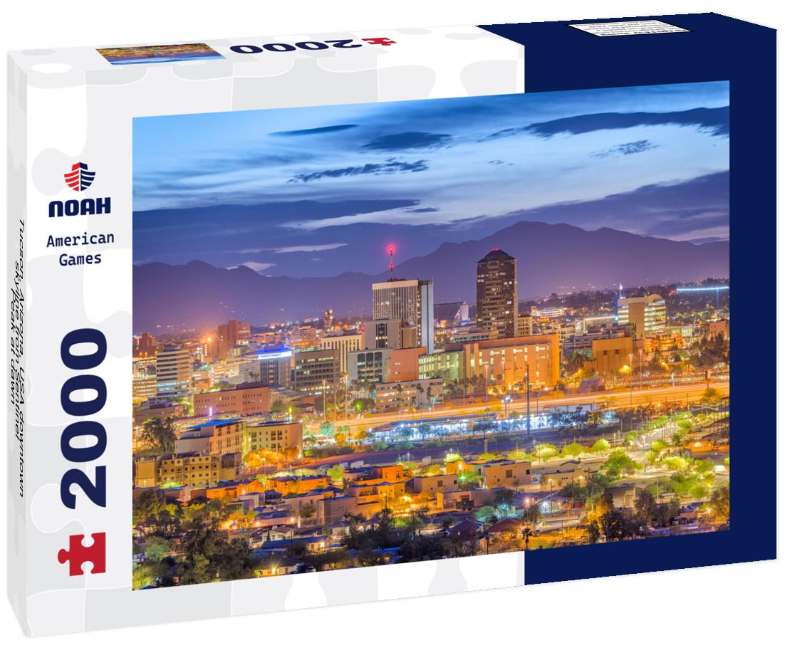 Noah Jigsaw Puzzle Tucson, Arizona, USA downtown skyline from Sentinel Peak at dawn 2000 pieces