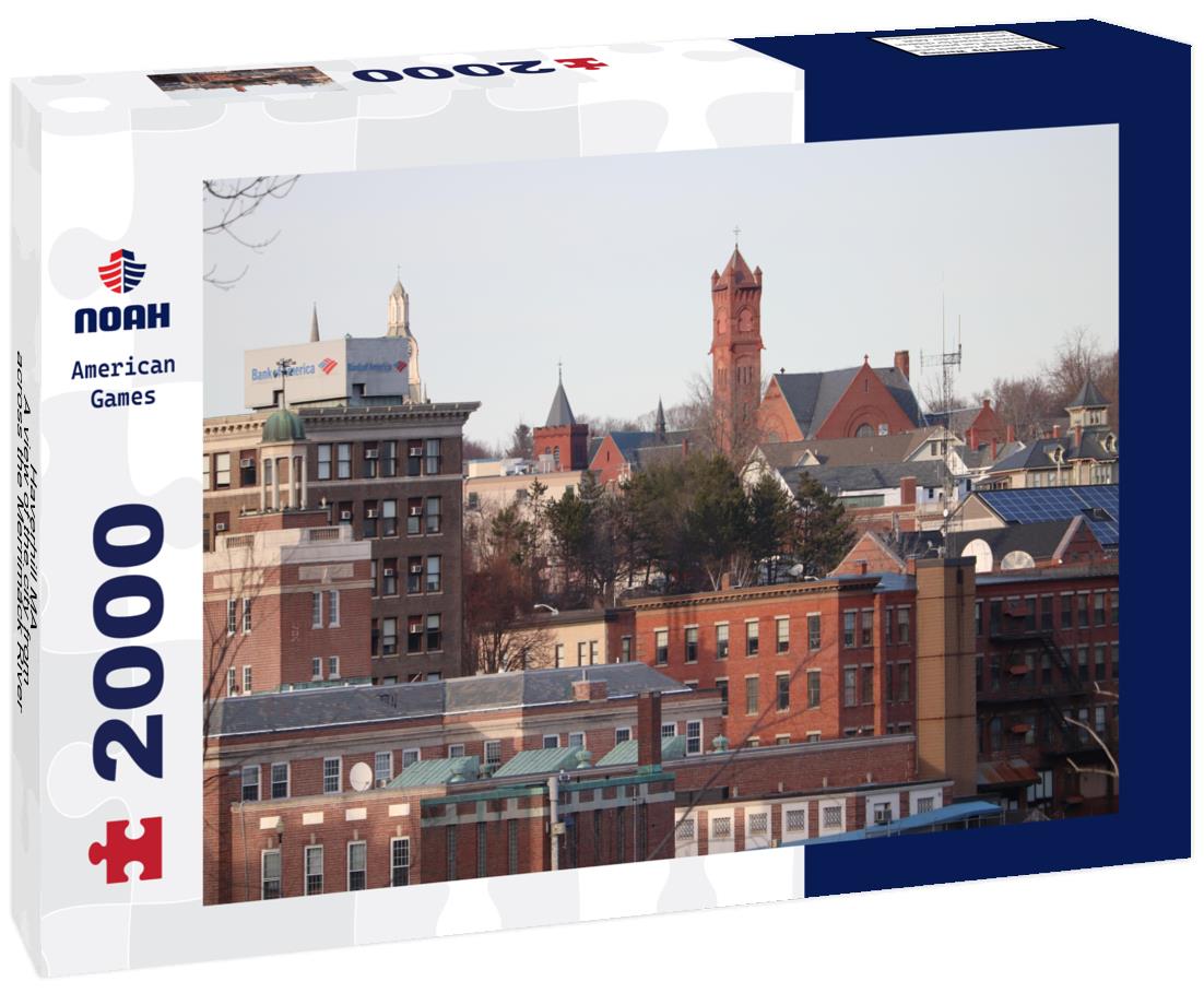 Noah Jigsaw Puzzle Haverhill MA - A view of the city from across the Merrimack River 2000 pieces