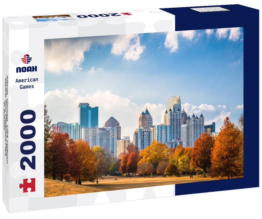 Noah Jigsaw Puzzle Atlanta, Georgia, USA midtown skyline from Piedmont Park in autumn 2000 pieces