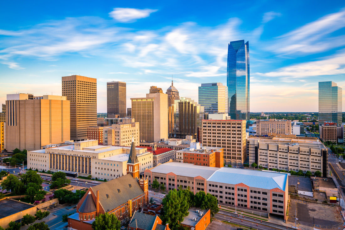 Noah Jigsaw Puzzle Tulsa, Oklahoma, USA downtown skyline on the Arkansas River at dusk 2000 pieces