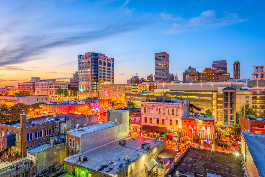 Noah Jigsaw Puzzle Memphis, Tennessee, USA downtown cityscape at dusk over Beale Street 2000 pieces