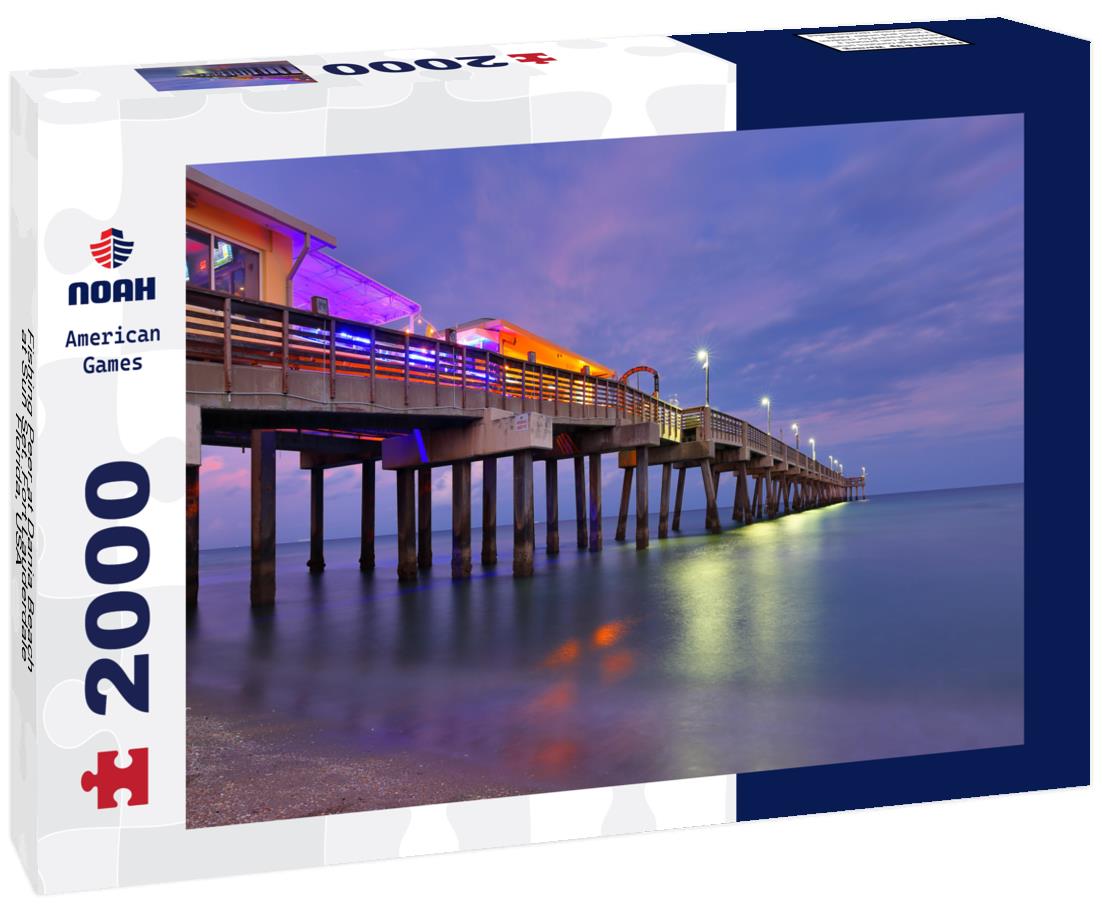 Noah Jigsaw Puzzle Fishing Peer at Dania Beach at Sun Set, Fort Lauderdale, Florida, USA 2000 pieces