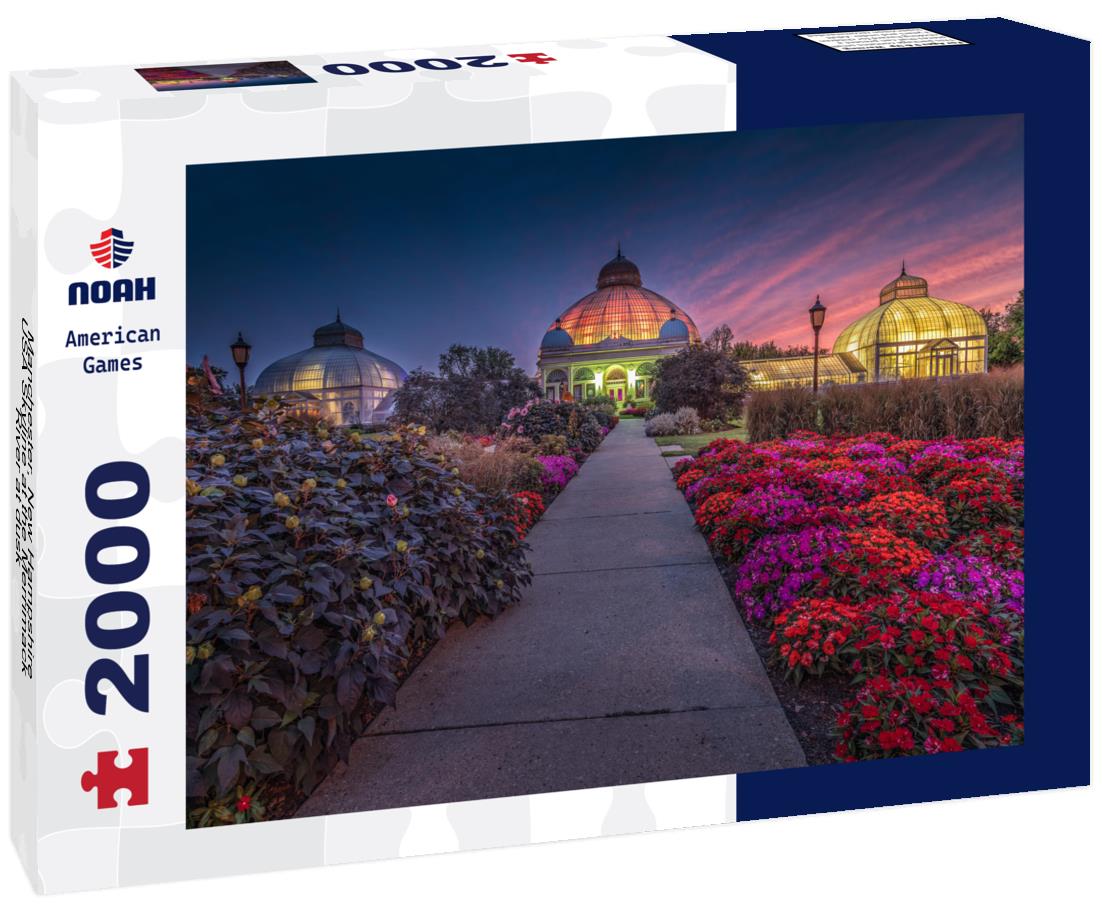 Noah Jigsaw Puzzle Manchester, New Hampshire, USA Skyline at the Merrimack River at dusk 2000 pieces