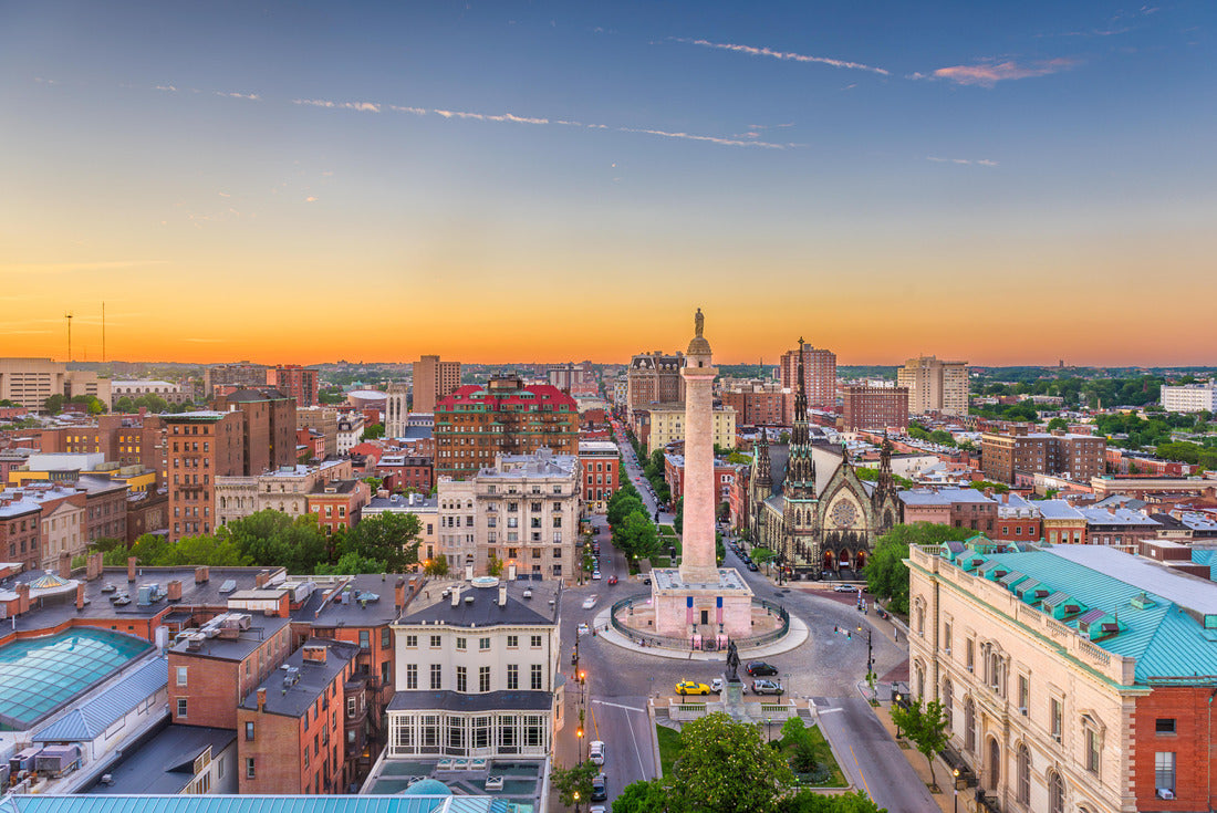 Noah Jigsaw Puzzle Baltimore, Maryland, USA cityscape at Mt. Vernon and the Washington Monument 2000 pieces