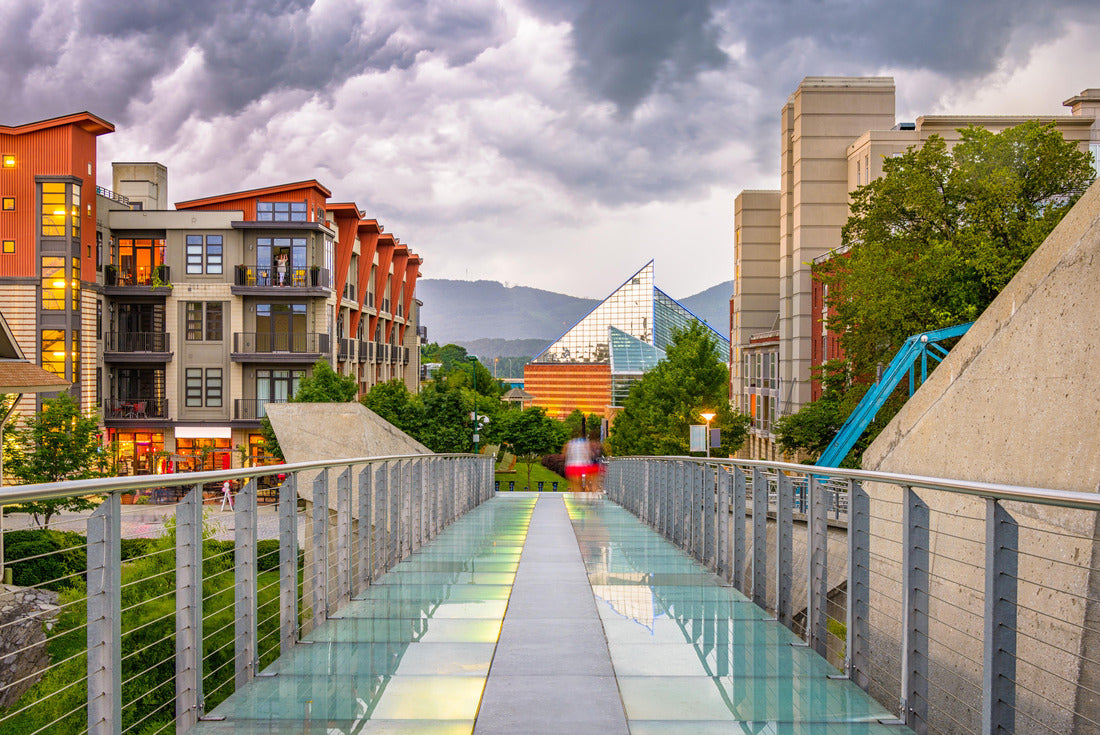 Noah Jigsaw Puzzle Chattanooga, Tennessee, USA downtown cityscape from the pedestrian bridge at dusk 2000 pieces