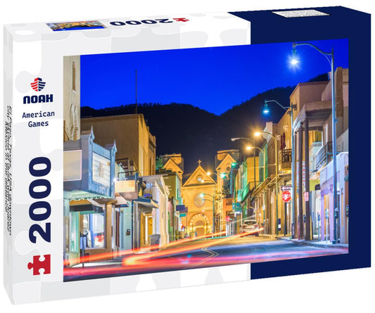 Noah Jigsaw Puzzle El Paso, Texas, USA downtown city skyline at dusk with Juarez, Mexico in the distance 2000 pieces