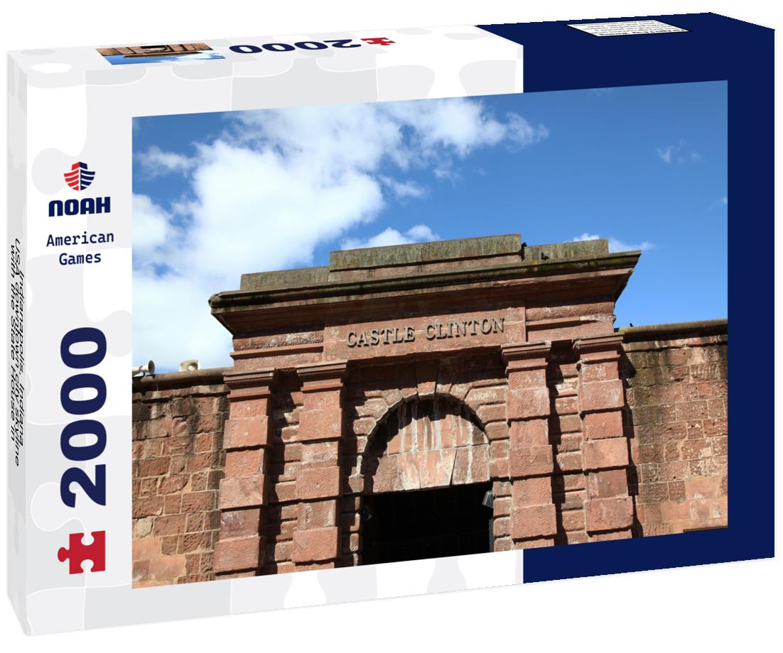 Noah Jigsaw Puzzle Indianapolis, Indiana, USA downtown city skyline with the State House in the afternoon 2000 pieces