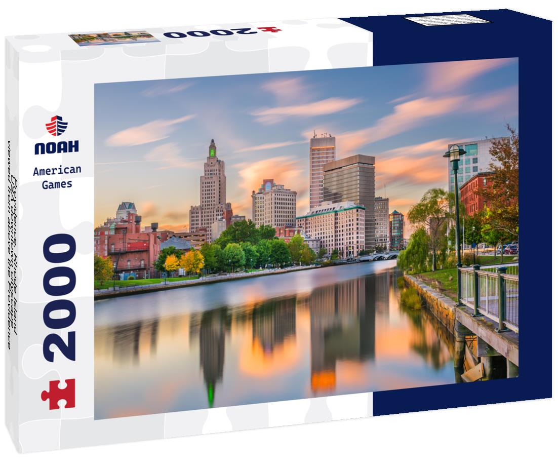 Noah Jigsaw Puzzle Providence, Rhode Island, USA downtown cityscape viewed from above the Providence River 2000 pieces