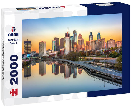 Noah Jigsaw Puzzle Philadelphia, Pennsylvania, USA Skyline in the city center at dusk on the Schuylkill River 2000 pieces