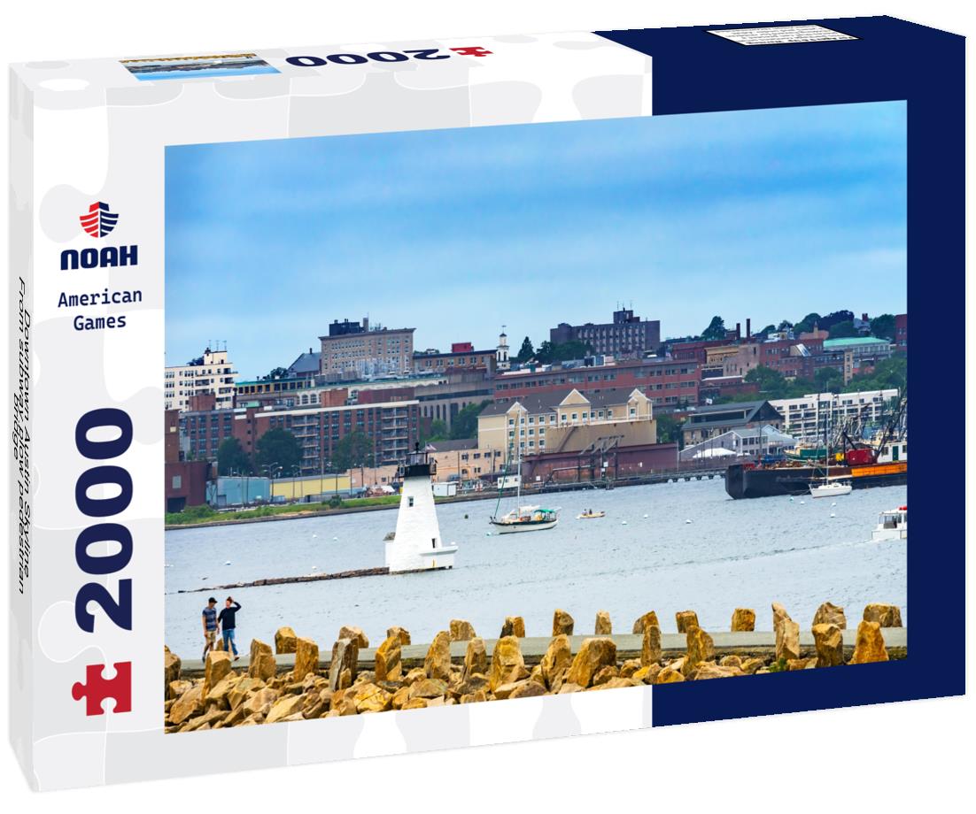 Noah Jigsaw Puzzle Downtown Austin Skyline From subway plow pedestrian bridge - Lady Bird Lake - Austin Texas 2000 pieces