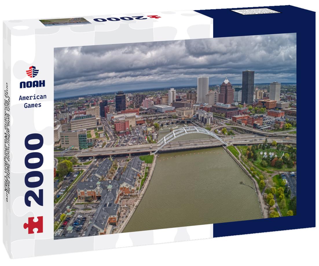 Noah Jigsaw Puzzle Rich late afternoon light falls onto the buildings and architecture of Spokane Washington USA 2000 pieces