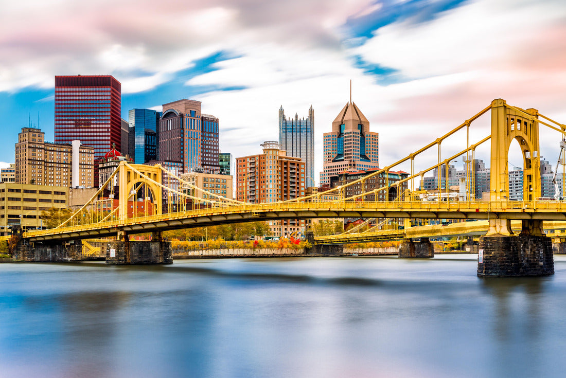 Noah Jigsaw Puzzle Rachel Carson Bridge (aka Ninth Street Bridge) spans Allegheny river in Pittsburgh, Pennsylvania 2000 pieces