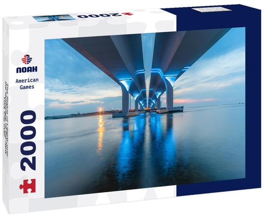 Noah Jigsaw Puzzle The Statue of Liberty over the landscape of the New York City river 2000 pieces