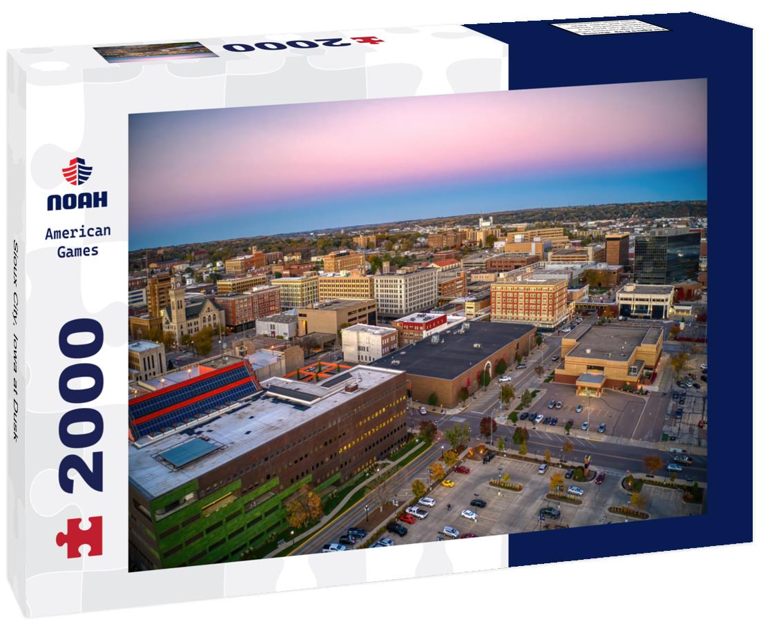Noah Jigsaw Puzzle Sioux City, Iowa at Dusk 2000 pieces