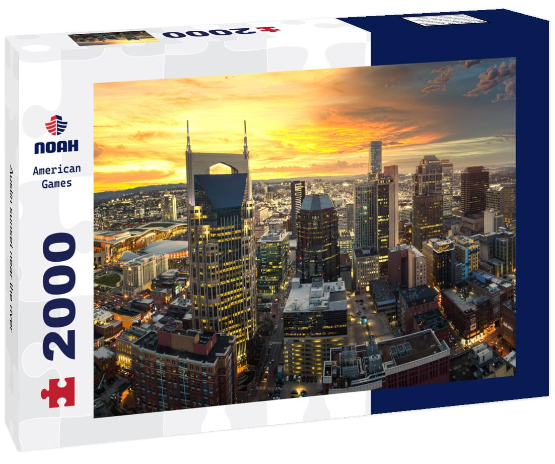 Noah Jigsaw Puzzle Austin sunset near the river 2000 pieces