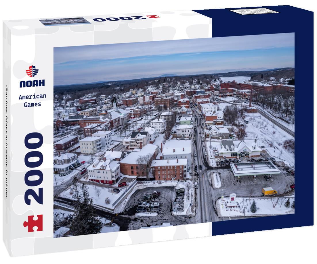 Noah Jigsaw Puzzle Gardner Massachusetts in winter 2000 pieces