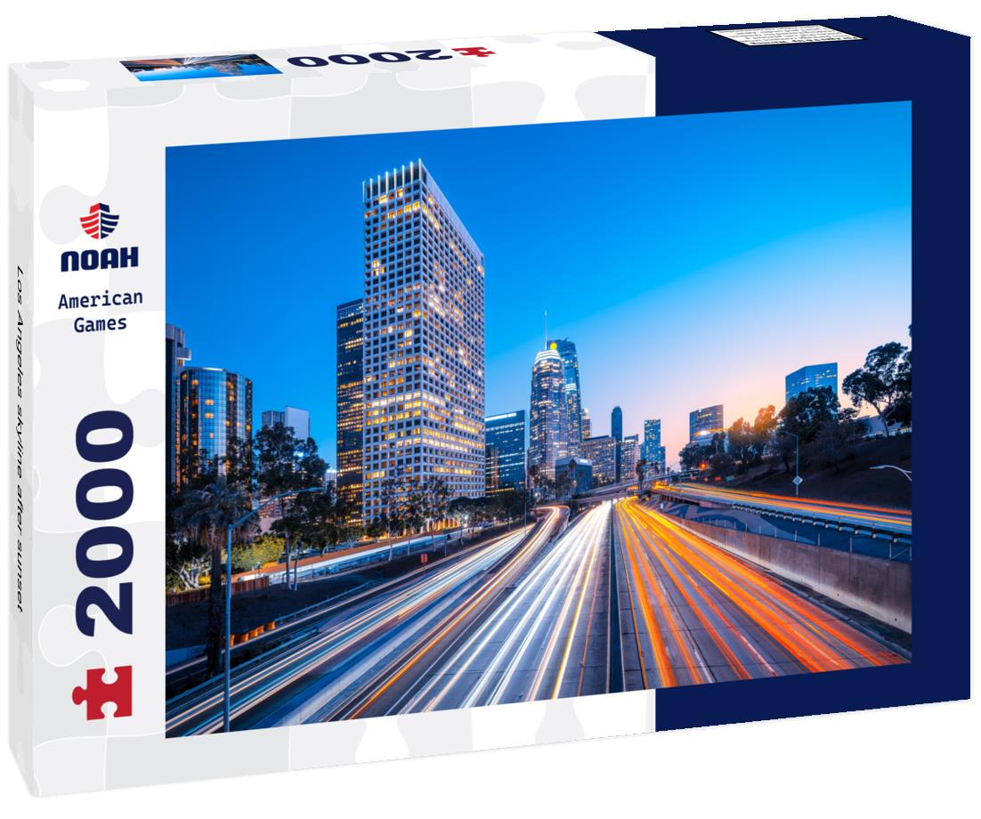 Noah Jigsaw Puzzle Los Angeles skyline after sunset 2000 pieces